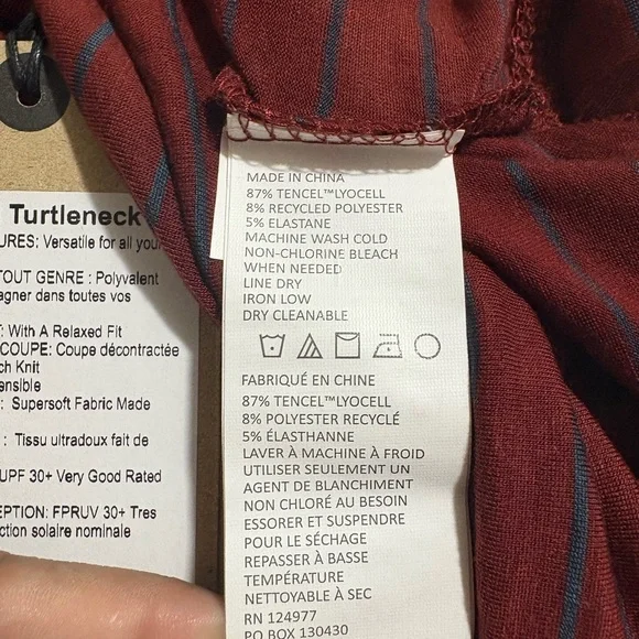 NWT Prana‎ Women’s Sol Protect Turtleneck Relaxed Fit Soft Stretch Fall Winter - Picture 7 of 9